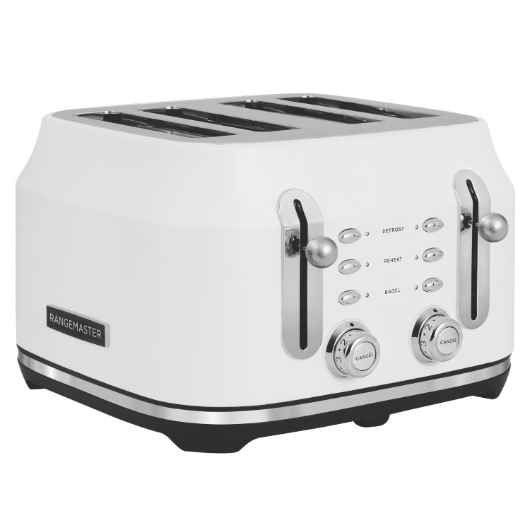 Rangemaster 4 Slice Classic Toaster - Matte White