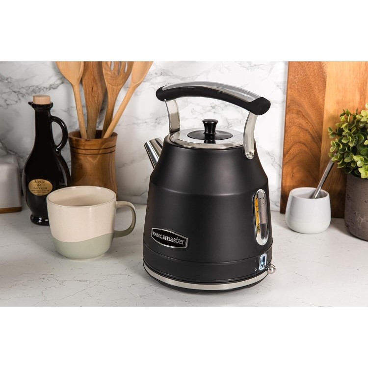 Rangemaster Cordless Classic Dome 1.7L Kettle - Black
