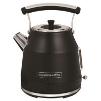 Rangemaster RMCLDK301BK Classic Dome 1.7L Kettle – Stylish Matt Black Fast Boil Electric Kettle