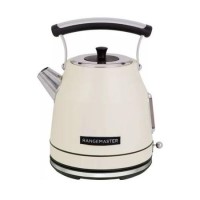Rangemaster Classic 1.7 L 3000W Quiet Boil Cordless Electric Kettle – Traditional Dome Design With Safety & Swivel Base – Cream