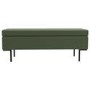 Green Corduroy Ottoman Blanket Box - Roman
