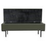 Green Corduroy Ottoman Blanket Box - Roman