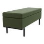 Green Corduroy Ottoman Blanket Box - Roman
