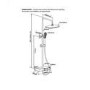 GRADE A1 - Triton Brushed Brass Push Button Thermostatic Mixer Bar Shower with Square Overhead & Handset