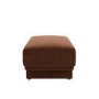 Brown Chenille Footstool - Ramses