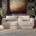 RMS004 Beige Chenille 3-Seater Sofa - Ramses