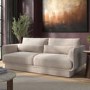Beige Chenille 3-Seater Sofa - Ramses 