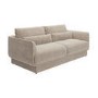 Beige Chenille 3-Seater Sofa - Ramses 