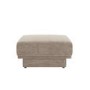 Beige Chenille Footstool - Ramses 