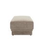 Beige Chenille Footstool - Ramses 