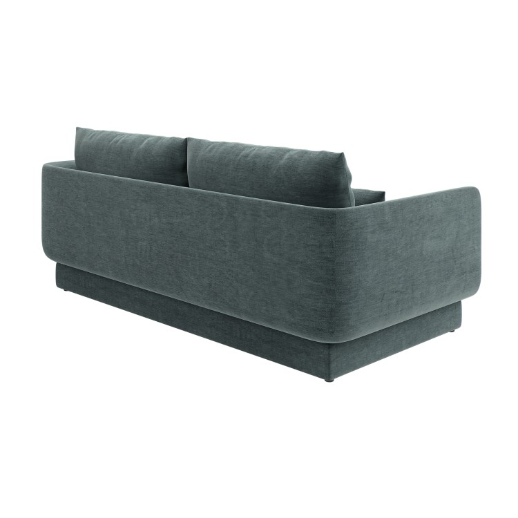 Blue Chenille 3-Seater Sofa - Ramses 