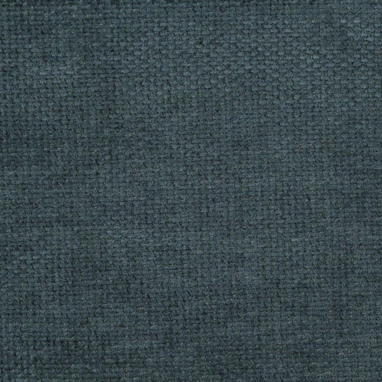 Blue Chenille Footstool - Ramses