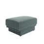 Blue Chenille Footstool - Ramses