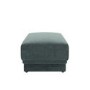 Blue Chenille Footstool - Ramses