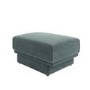 Blue Chenille Footstool - Ramses