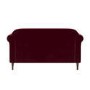 Burgundy Velvet 2-Seater Sofa - Ramona
