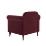 Burgundy Velvet Armchair - Ramona