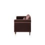 Chocolate Brown Velvet 3-Seater Sofa - Ramona