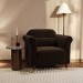 Chocolate Brown Velvet Traditional Armchair - Ramona