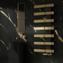 GRADE A1 - Reina Panaro Brass Designer Towel Radiator - 1100 x 500mm