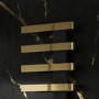 GRADE A1 - Reina Panaro Brass Designer Towel Radiator - 1100 x 500mm