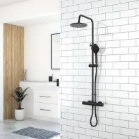 ONLY OPENED - Aqualisa Midas Black Safe Touch Thermostatic Mixer Shower Set