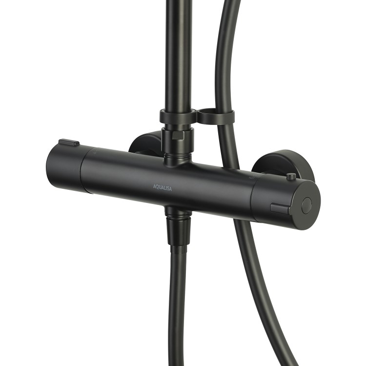ONLY OPENED - Aqualisa Midas Black Safe Touch Thermostatic Mixer Shower Set
