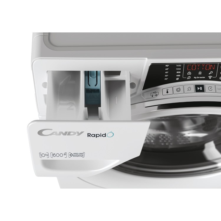 Refurbished Candy RO16106DWMCE-80 Freestanding 10KG 1600 Spin Washing Machine White
