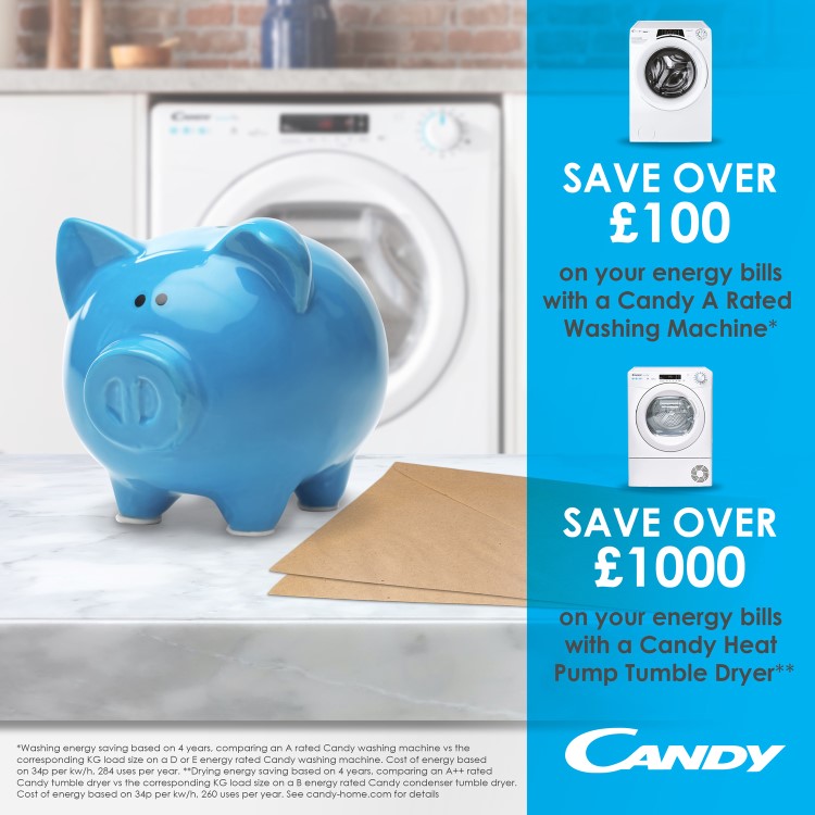 Candy RapidÓ 9kg 1600rpm Washing Machine - White