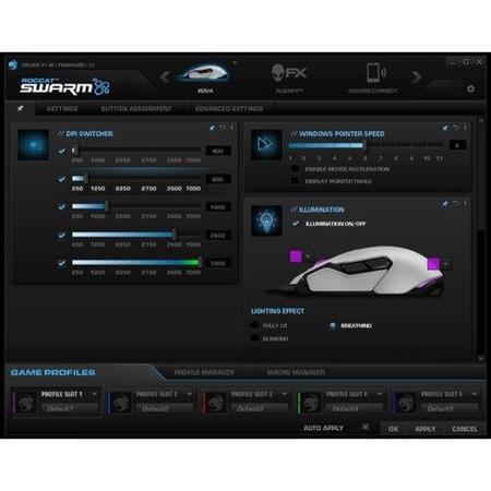 Roccat Kova Pure Performance Gaming Mouse White