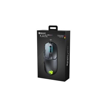 Roccat Kain 200 AIMO 1600 DPI Titan Click Technology Wireless Gaming Mouse in Black