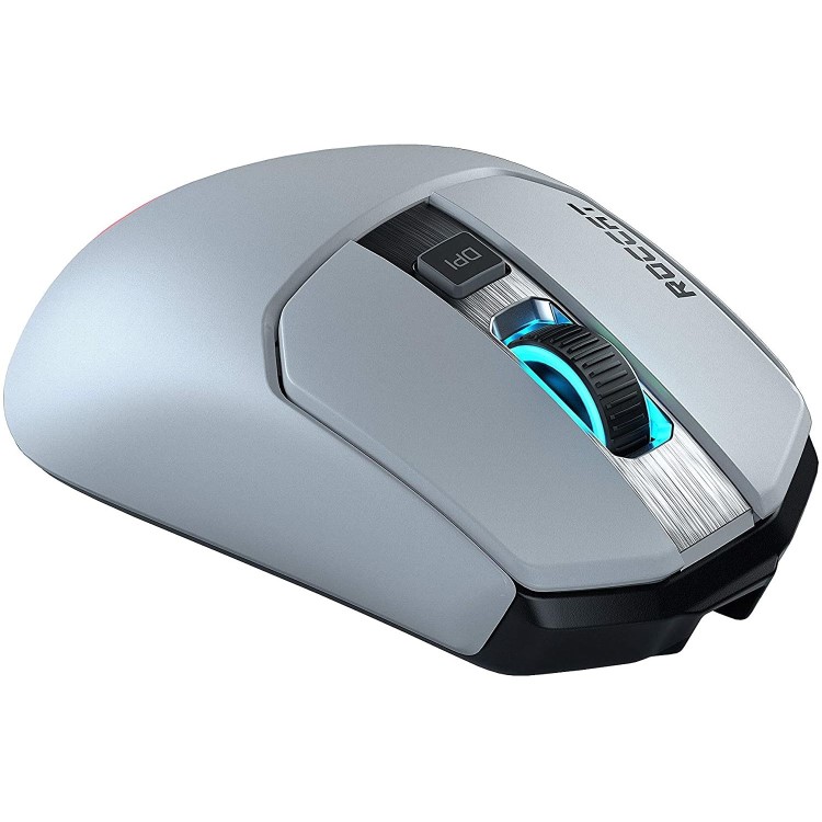 Roccat Kain 200 AIMO 1600 DPI Titan Click Technology Wireless Gaming Mouse in White