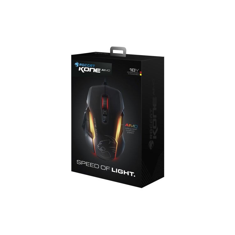 Roccat Kone AIMO RGBA Smart Customisation Gaming Mouse Black
