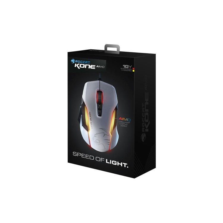 ROCCAT Kone AIMO RGBA Smart Customisation Gaming Mouse White