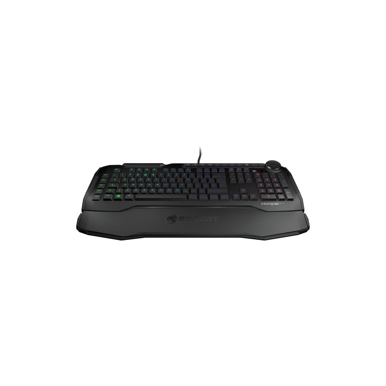 Roccat Horde AIMO Membranical RGB LED Gaming Keyboard in Black