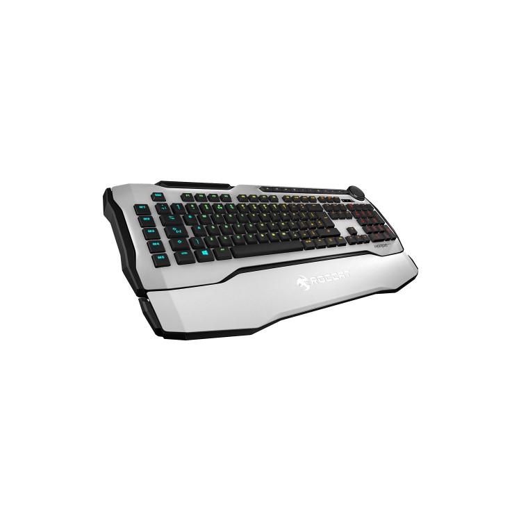 Roccat Horde AIMO Membranical RGB LED Gaming Keyboard in White