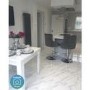 Light Grey Velvet Adjustable Bar Stool - Rocco