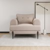 Beige Fabric Armchair - Rosie