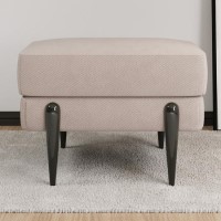Small Beige Fabric Footstool - Rosie Small Beige Fabric Footstool - Rosie