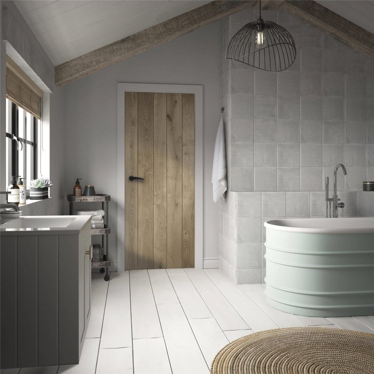 Internal Rustic Oak Ledged Cottage Door - Unfinished - 1981 x 610 x 40mm - Charlbury - XL Joinery