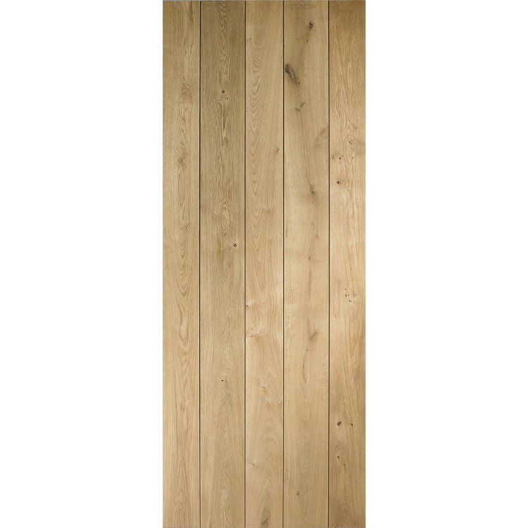 Rustic Oak Ledged Internal Door - Unfinished, 1981 x 610 x 40 mm