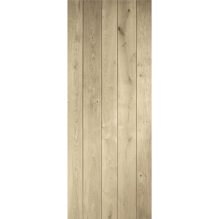 Rustic Oak Ledged Internal Door - Unfinished, 1981 x 610 x 40 mm