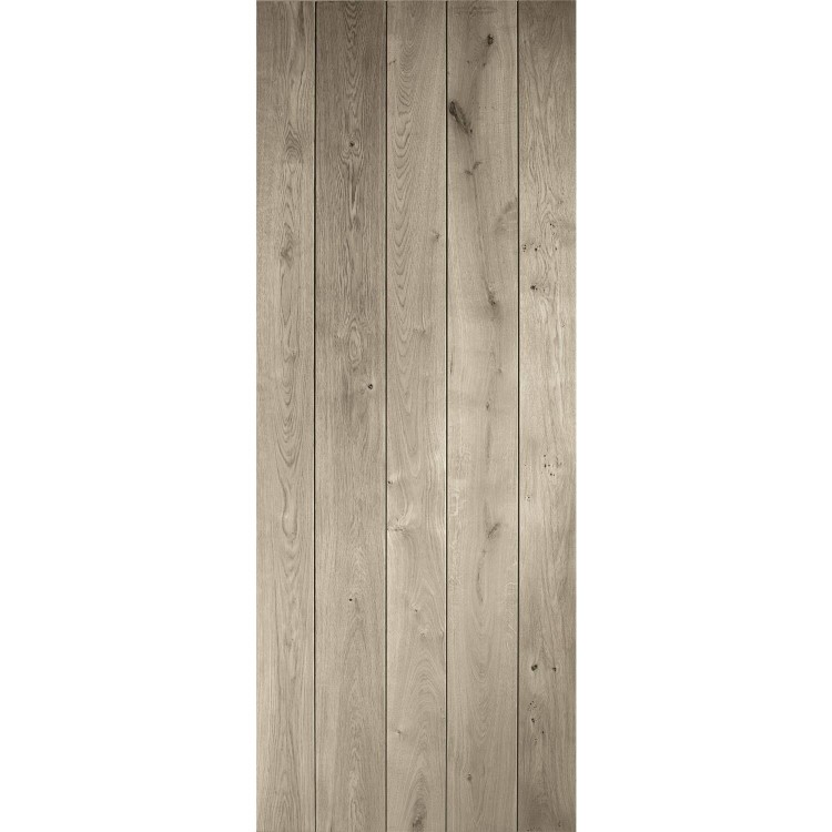 Rustic Oak Ledged Internal Door - Unfinished, 1981 x 610 x 40 mm