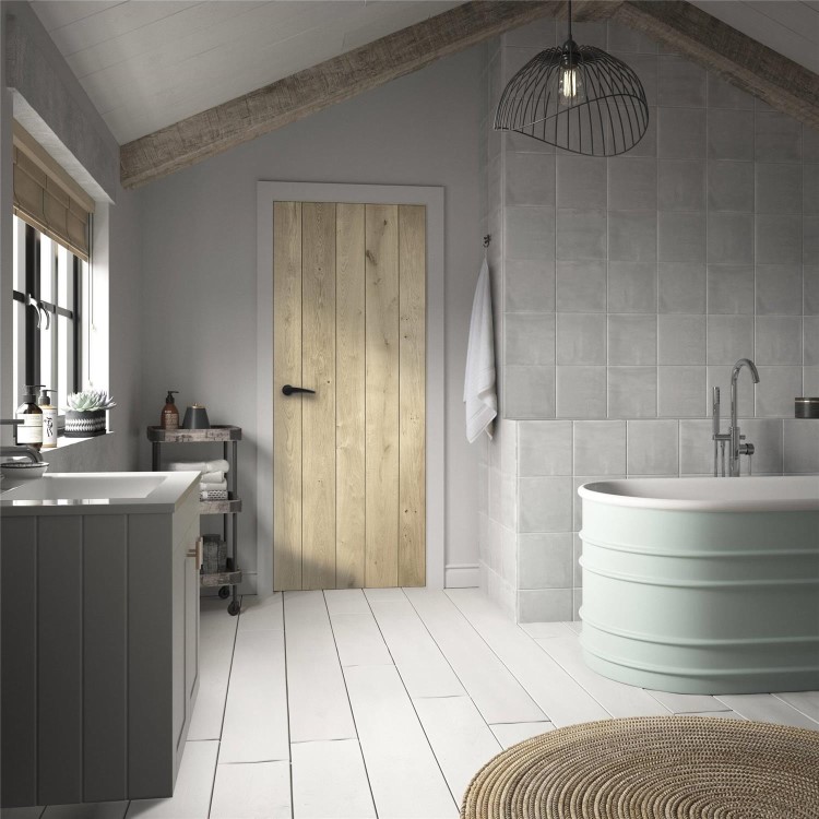 Internal Rustic Oak Ledged Cottage Door - Unfinished - 1981 x 610 x 40mm - Charlbury - XL Joinery