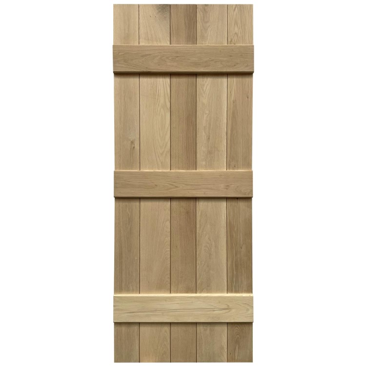 Rustic Oak Ledged Internal Door - Unfinished, 1981 x 610 x 40 mm