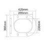 White Round Toilet Seat with Soft Close and Quick Release - Roma