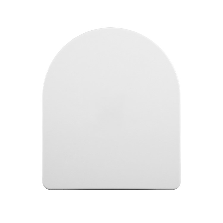 GRADE A1 - White Round Soft Close Toilet Seat with Quick Release - Roma