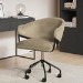 Mink Velvet Swivel Office Chair - Ronnie
