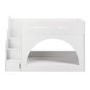 White Bunk Bed with Stairs and Storage - Rossa