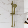 GRADE A1 - Brushed Brass 3 Function Round Slide Rail Kit - Arissa